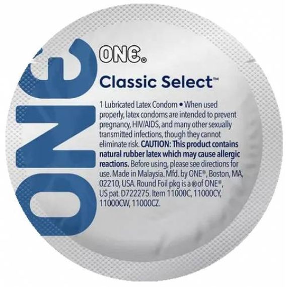 Набір класичних латексних презервативів One Classic Select (ціна за 5 шт.) Sex Aura