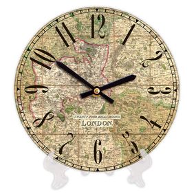 Часы настенные круглые London map 18 см (CH18_P_15S084)