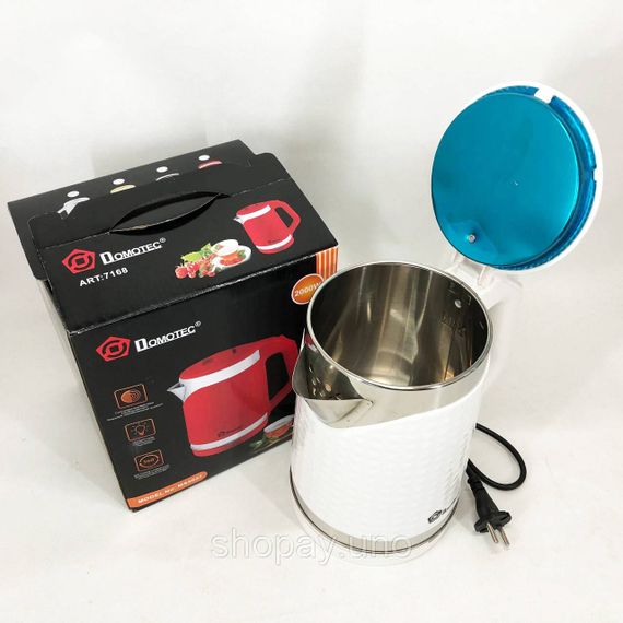 Електрочайник Domotec MS-5027 2000 Вт. Колір: білий | Зображення 4