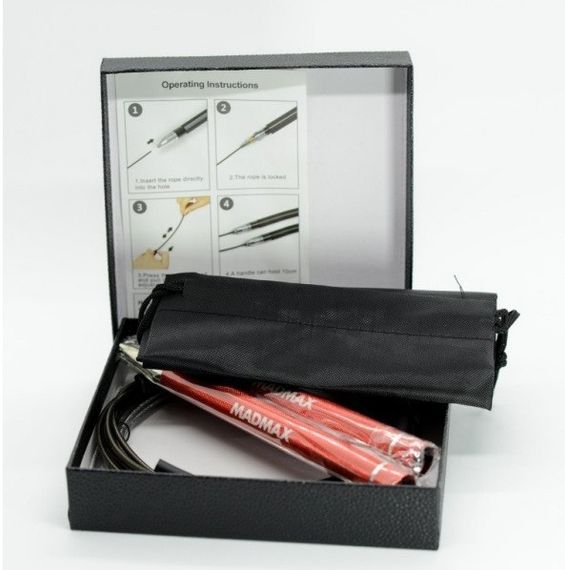 Скакалка скоростная на подшипниках алюминиевая Мадмакс MFA-286 Speed jump rope Red | Зображення 3