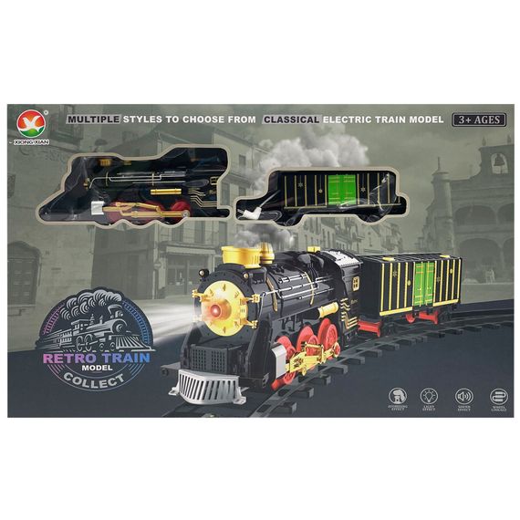 Детская игрушечная "Железная дорога" 699-70A свет, звук, дым