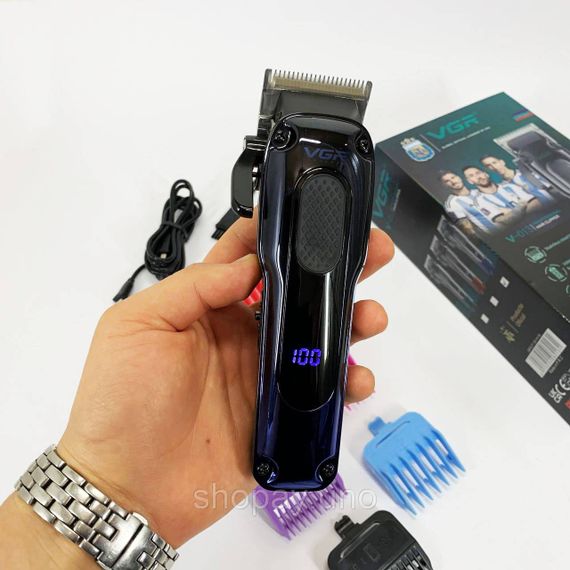 Машинка-триммер 3 в 1 для стрижки волос VGR V-013, Триммер для стрижки волос мощный EJ-93 | Зображення 2