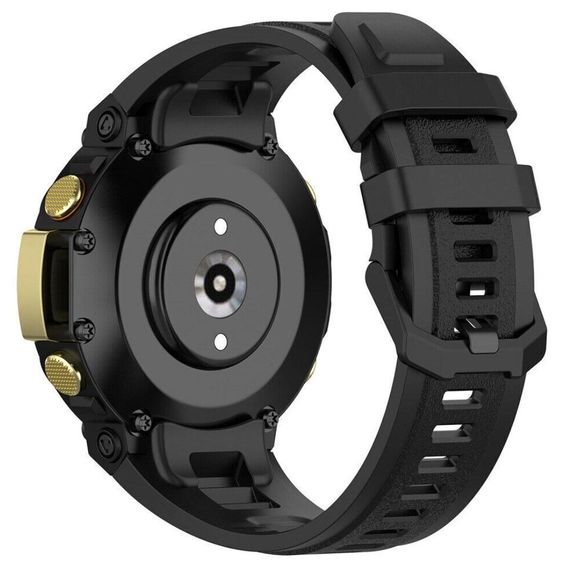 Силіконовий ремінець Primolux для смарт годинника Xiaomi Amazfit T-Rex 2 (A2169 / A2170) - Black | Зображення 1
