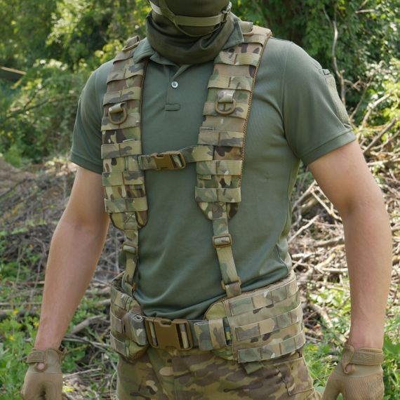 Ремни плечевые (лямки) мягкие для тактических поясов РПС Мультикам | Зображення 8