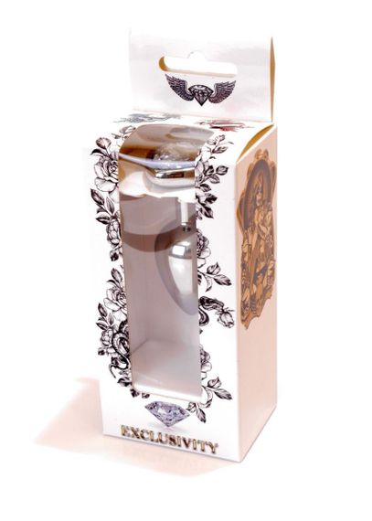 Анальна пробка - Jewellery Silver Heart Plug Clear sexstyle | Зображення 7