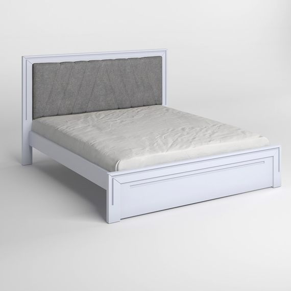 Односпальне дерев'яне ліжко Mebigrand Торонто Т2 Сіро-блакитний (S2010R80B)/Аляска 93 (сірий) 80х190 см (MBG-10125) | Зображення 1