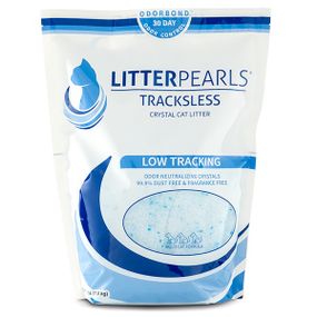 Силикагелевый наполнитель для кошачьего туалета Litter Pearls TrackLess, 3.8 л