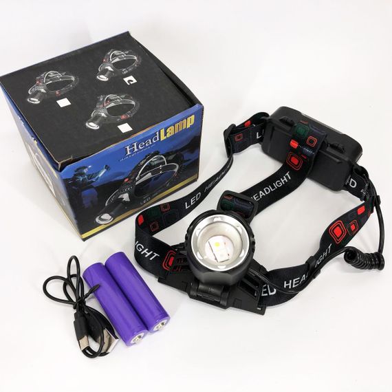Ліхтар налобний PLD-T115-2PM10-TG (white+blue), Ліхтар акумуляторний для риболовлі, водонепроникний | Зображення 5