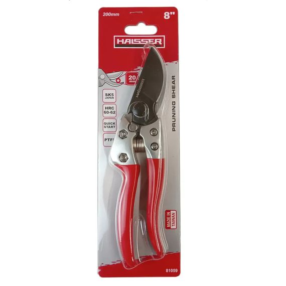 Секатор садовий 200мм автоматичний фіксатор HAISSER (81059) | Зображення 1