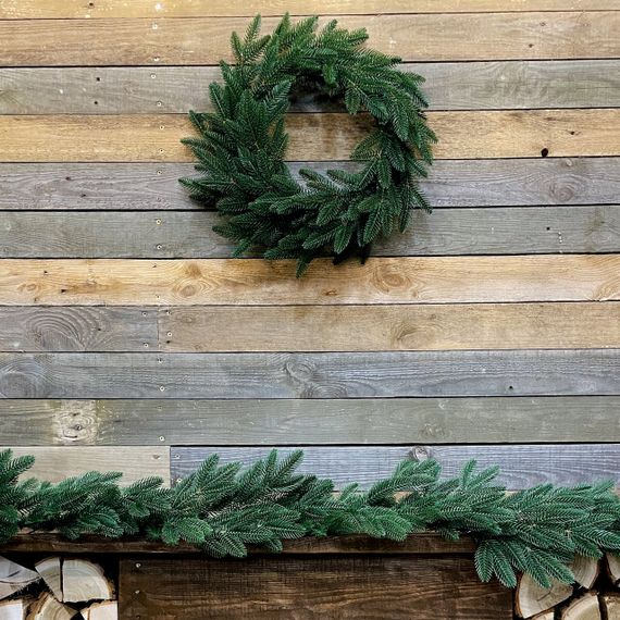 Вінок різдвяний Classic литий d-50 см зелений | Зображення 3