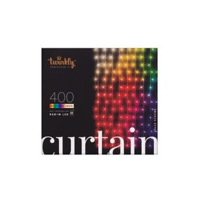 Гирлянда Twinkly Smart LED Curtain RGBW 400, Gen II, IP44, 1.45 х 2.1м, прозрачный (TWW400SPP-TEU)