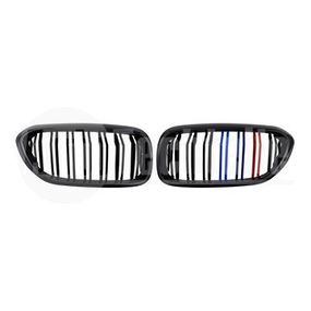 Решетки радиатора компл. BMW 5 G30 17-20 (глянц. чёрн. M-стиль, двойная), AutoTechteile, 708 5146, 706 5171