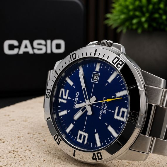 Чоловічий годинник Casio MTP-VD01D-2B | Зображення 6