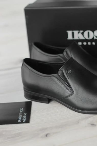 Шкіряні чоловічі туфлі - мінімалізм, що підкреслює статус 40 розмір | Зображення 5