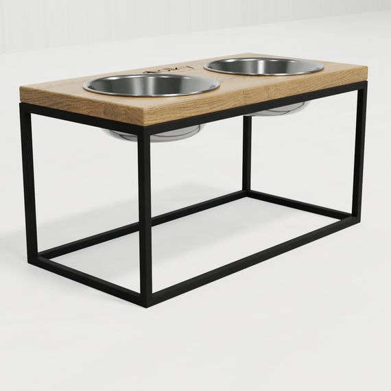 Миски на підставці для середніх і великих собак Hollky Base L (2 × 0,95 л) BL-422120-BLNT | Зображення 2