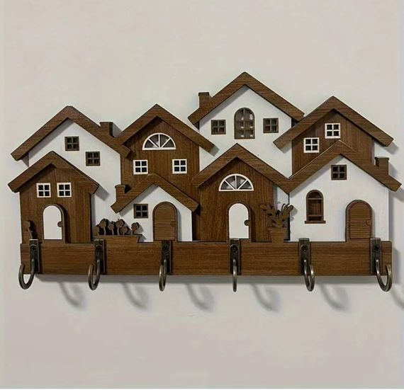 Ключница настенная Домики Размер 22*11.5