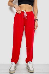 Спортивные штаны женские  -уценка, цвет красный, 238R347-U-22