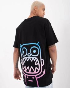 Футболка мужская с принтом повседневная М Черная