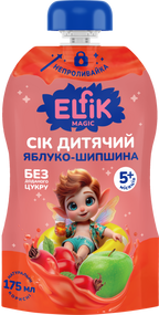 Детский сок Elfik Magic Яблоко-шиповник 175 мл