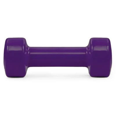 Гантель PowerPlay вінілові 4125 Achilles 2 х 2.5 кг Фіолетові (PP_4125_2.5kg_2in) | Зображення 1