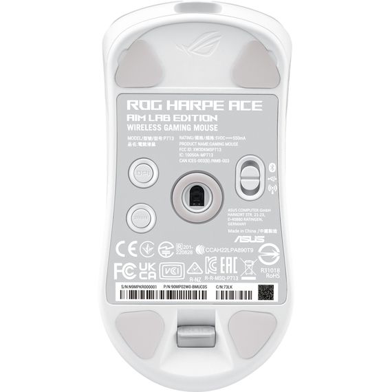 Мишка ASUS ROG Harpe Ace Aim Lab Edition Wireless/USB White (90MP02W0-BMUA10) | Зображення 2