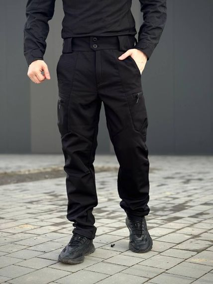 Утеплені Військові штани Soft Shell Military Black | Зображення 8