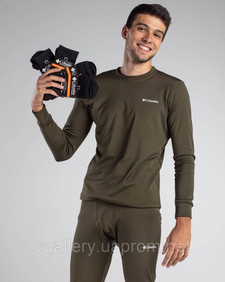 Термобілизна Columbia кольору Хакі XL