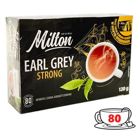 Чай чорний з бергамотом у пакетах Milton Earl Grey Strong (80 шт.), 120 г Польща
