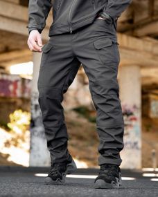 Міські тактичні штани MAXIMUS софтшел darck grey ПП7987