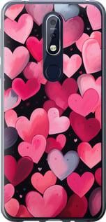 Чохол на Nokia 7.1 Серце 4 із силікону FCh_019849