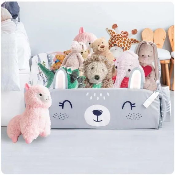 Детский коврик с мягкими бортиками Зайчик, подушкой, развивающий кокон | Зображення 4