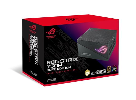 Блок живлення Asus ROG Strix PCIE5 750W Gold Aura Edition (90YE00P3-B0NA00) | Зображення 9