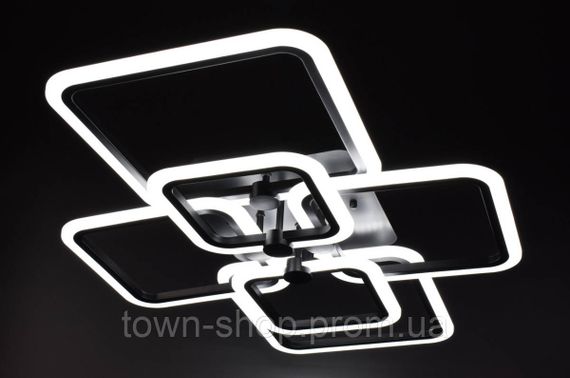 Люстра потолочная LED с пультом A2503/2+2+2-bk Черный 12х59х80 см. | Зображення 1