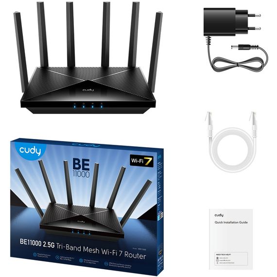 Маршрутизатор Cudy WR6500,BE6500 2.5G Wi-Fi 7 Router | Зображення 1