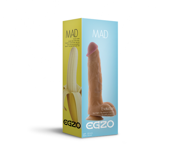 Фалоімітатор EGZO Ciberskin DS003 (23,5 см х 5 см) Sex Aura | Зображення 2