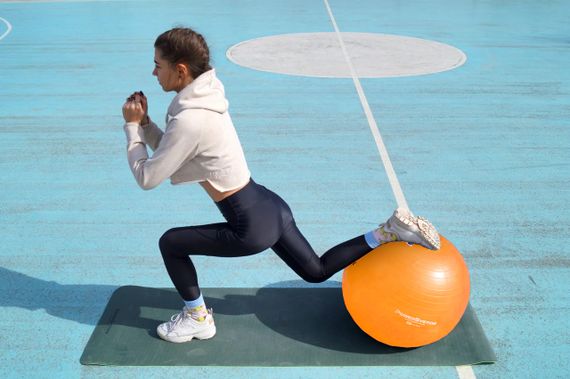 М'яч для фітнесу (фітбол) Power System PS-4018 Ø85 cm PRO Gymball Orange | Зображення 2