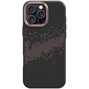 TPU чохол Monzo (MagFit) для Apple iPhone 16 Pro Max (6.9") Black Titanium gold