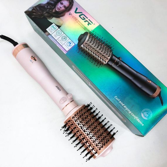 Фен с насадкой брашинг VGR V-494 800 Вт, Фен с насадкой для прикорневого объема, Фен-расческа для сушки BH-82 | Зображення 8