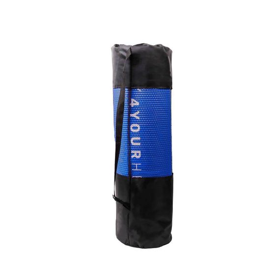 Килимок для йоги та фітнесу + чохол 4yourhealth Fitness Yoga Mat 0101 (180*61*1см) Блакитний | Зображення 5