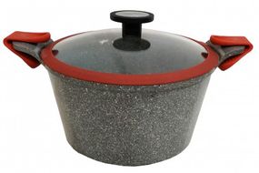 Каструля зі скляною кришкою Neoflam EK-OT-C28I Marble з мармуровим покриттям 28см