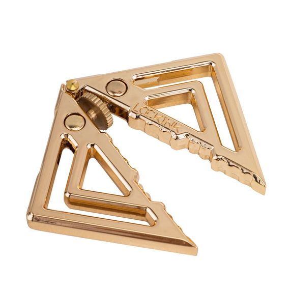 Затискачі для сосків з важкою підвіскою LOCKINK Adjustable Nipple Clamps with Heavy Pendant, під золото | Зображення 2