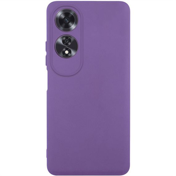 Чохол TPU GETMAN Liquid Silk Full Camera для Oppo A60 4G Фіолетовий / Amethyst