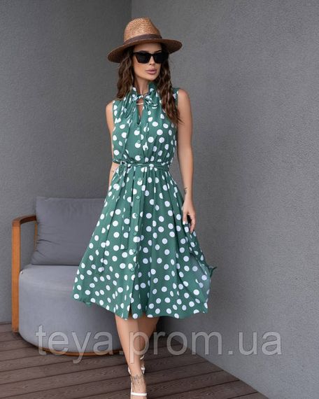 Платье для женщин цвет зеленый размер S FI_008280