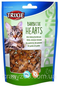 Ласощі для котів Trixie Barbecue Hearts серця з куркою 50 г 42703