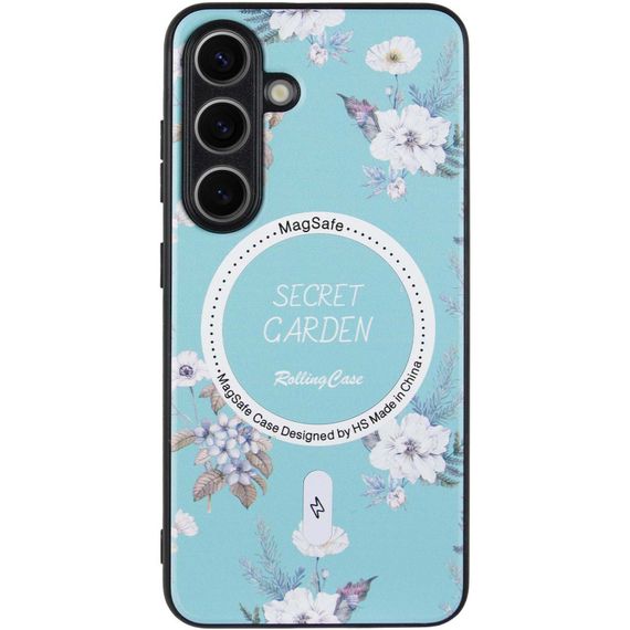 TPU+PC чохол Secret Garden with MagFit для Samsung Galaxy S24+ Mint | Зображення 1