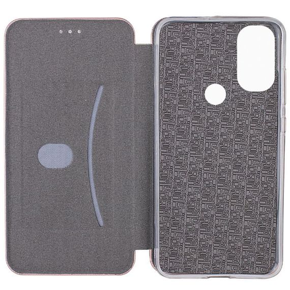 Кожаный чехол-книжка Classy для Motorola Moto E40 Rose Gold | Зображення 2