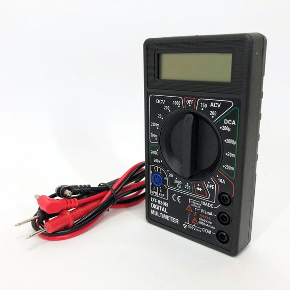 Цифровий мультиметр тестер Digital DT-830B, тестер для вимірювання напруги, якісний мультиметр | Зображення 1
