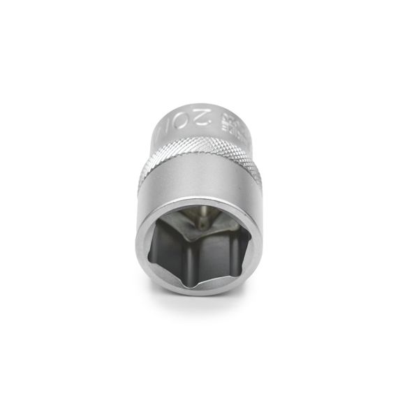 Головка торцева шестигранна, 1/2IN, коротка, SW20, RED STRIPE | Зображення 1