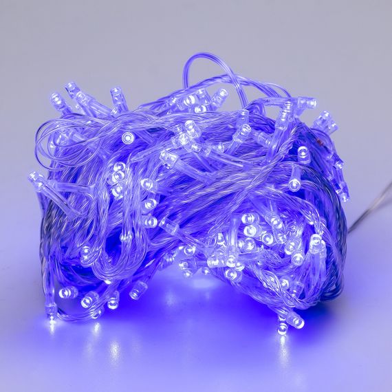 Гірлянда нитка світлодіодна GarlandoPro 171 LED 16м 8 режимів гірлянда новорічна Синій W300LEDBL | Зображення 6