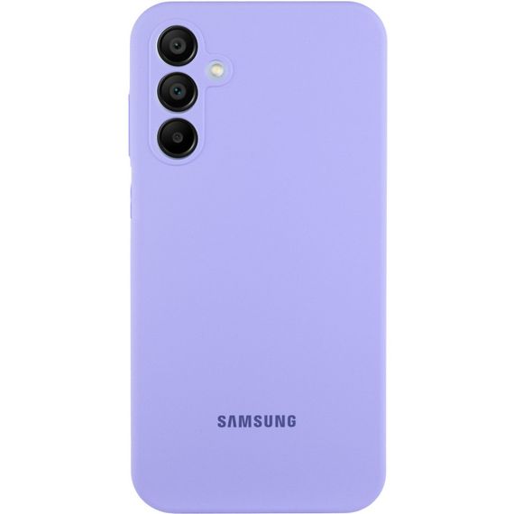 Чохол Silicone Cover Lakshmi Full Camera (AAA) with Logo для Samsung Galaxy S24 Бузковий / Dasheen